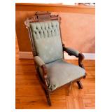 Antique Victorian Glider Rocking Chair