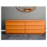 Mid Century Modern Teak 6-Drawer Chest
