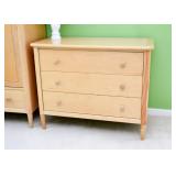 BUY IT NOW!  Lot #108, Light Wood Tone 3-Drawer Chest, $200