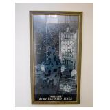 Framed "Elevated Lines" Poster