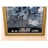 Framed "Elevated Lines" Poster