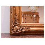 Ornate High Relief Gilt Framed Wall Mirror