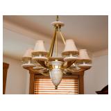 Deco Style 6-Arm Chandelier