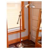 Contemporary Metal & Wood Floor Lamp