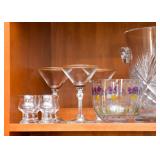 Barware & Stemware, Hand Painted Glass Bowl