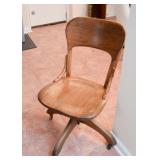 Antique Oak Desk Chair