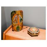 Mask Wall Hanging, Decorative Trinket Box