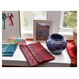 Linens, Pottery, Artwork