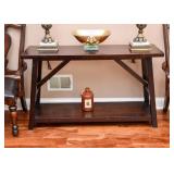 Rustic Style Wood Console Table