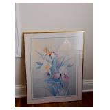 Framed Floral Artwork