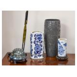 Tiffany Style Turtle Lamp, Chinese & Contemporary Pottery