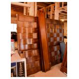 Stunning King Size Wood Bed (Headboard, Footboard, and Rails)