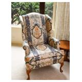 Wingback Chairs with Chinese Upholstery (There are a pair of these.)