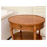Vintage Oval End Table with Drawer (There are of pair of these.)
