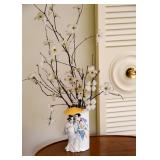 Japanese Figural Floral Vase