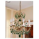 Vintage Beaded Venetian Glass Chandelier 