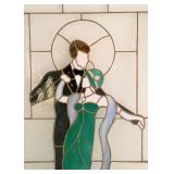 Art Deco Stained / Leaded Glass Panel