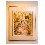 Framed Original Artwork, Judaica, Signed by Artist