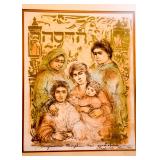 Framed Original Artwork, Judaica, Signed by Artist