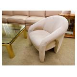 Contemporary Upholstered Armchairs (Pair)