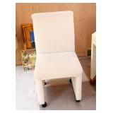 Contemporary Game Table & 4 Upholstered Chairs