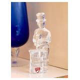 Orrefors Chimney Sweep Crystal Figurine