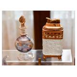 Art Glass Perfume Bottle, Beautiful Table Lighter