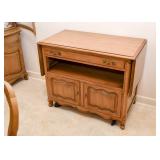 Vintage Drop Leaf Bar Cabinet