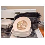 Baking Dishes, Black Enamelware Roasting Pans