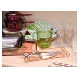 Glassware, Serving Pieces, Utensils, Etc.