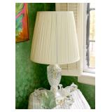 Crystal Table Lamp & Collectible Art Glass Figurines