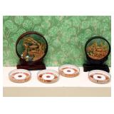 Chinese Cork Sculptures, Japanese Wine Coasters