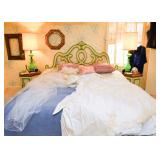 Vintage French Provincial Headboard / Bed