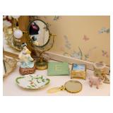 Vanity Items, Makeup Mirrors, Collectible Figurines
