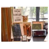 Books, Clocks, Desk Accessories