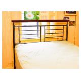Modern Metal & Wood Bed / Headboard