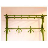Green Metal Coat Rack / Hall Tree