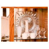 White Milk Glass Hobnail Pieces, Stemware, & Glassware