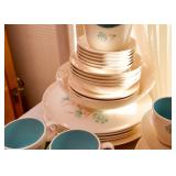 Vintage  Mid Century Taylor Smith & Taylor Ever Yours Boutonniere Dinnerware / Dishes 
