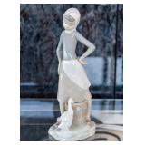 Lladro Figurine (Girl with Bucket & Duck)