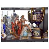 Hand Painted Urns, Lady Figurines, Home Decor