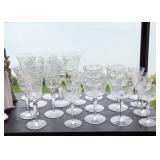 Vintage Etched Glass Stemware