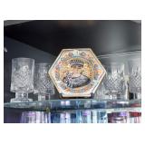 Waterford Marquis Glasses, Decorative Enamel Ashtray