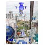 Metal & Glass Display Tables (Pair)