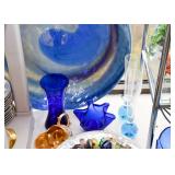 Cobalt & Blue Glass Vases & Bowls