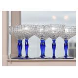 Cobalt Blue Glass Stemware
