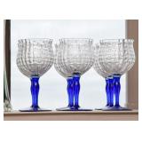 Cobalt Blue Glass Stemware