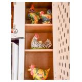 Ceramic Chicken Figures