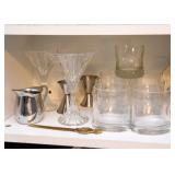 Barware, Bar Glasses, Martini Glasses, Etc.