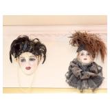 Ceramic Lady Wall Sculptures / Decor